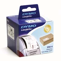 99014 Dymo Label Writer Labels, Shipping/Name Badge - Permanent Adhesive - S0722430